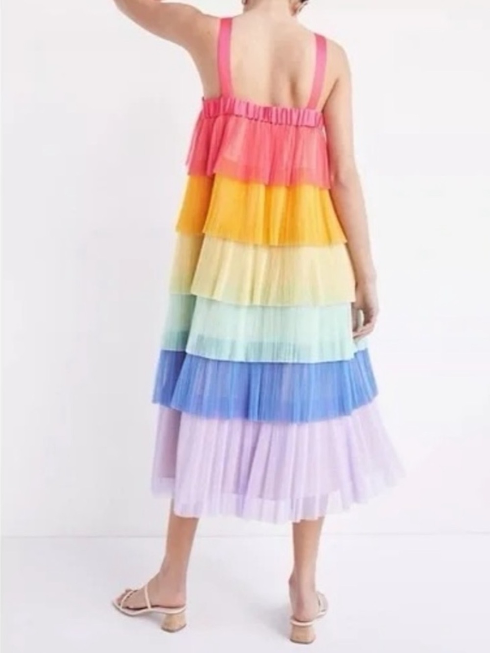 Hutch Anthropologie Rainbow Tiered Tulle Midi Dress
Large - Picture 4 of 6